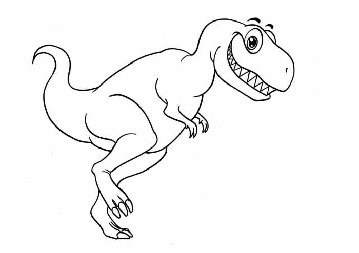 malvorlage dinosaurier t-rex